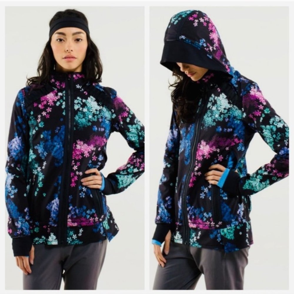 Lululemon Run Bandit Petal Pop Hooded Jacket